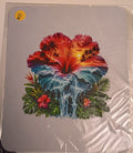 Mouse Pad 24 x 20 x 0.02cm Hibiscus waterfall
